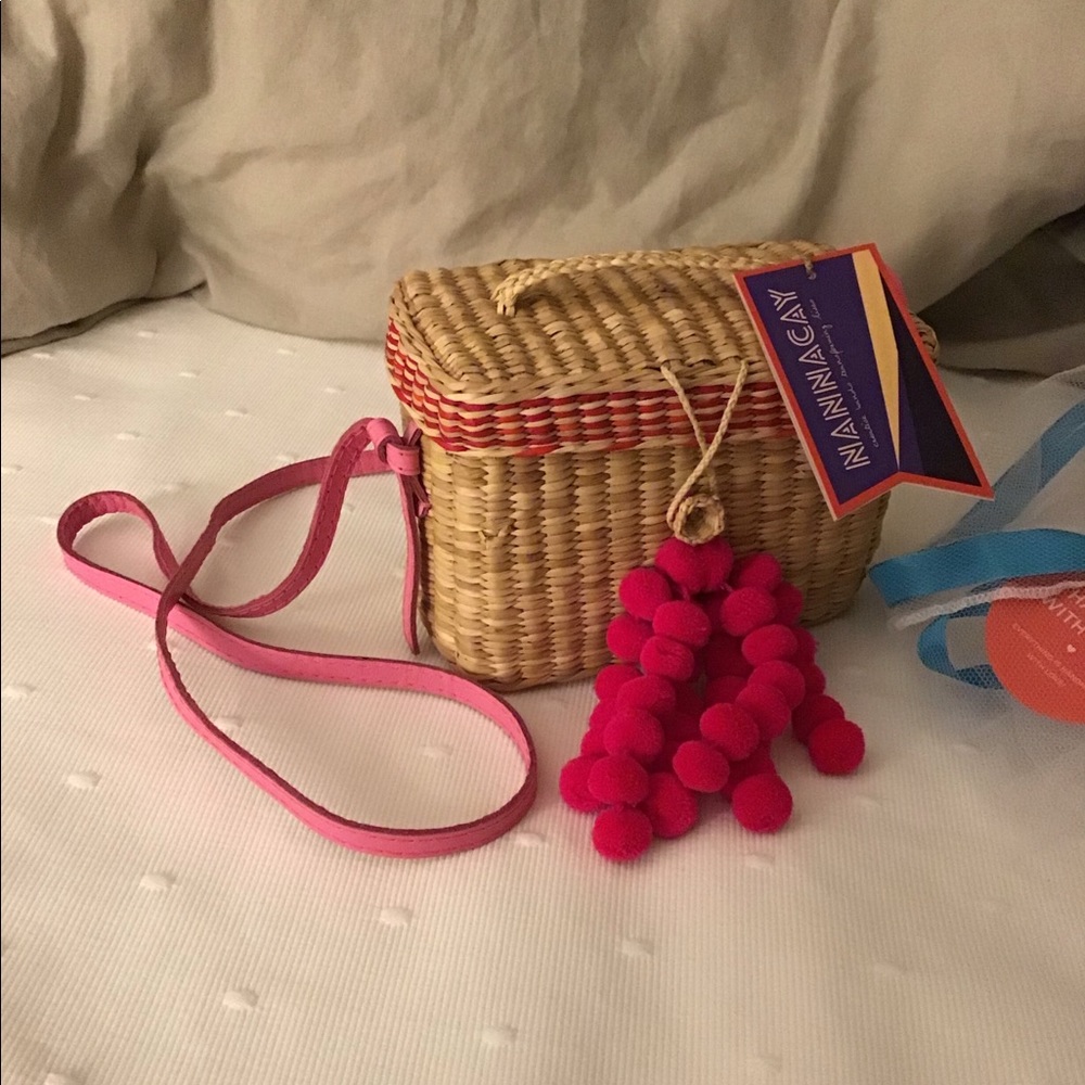 Nannacay Pink Pom Pom Purse
